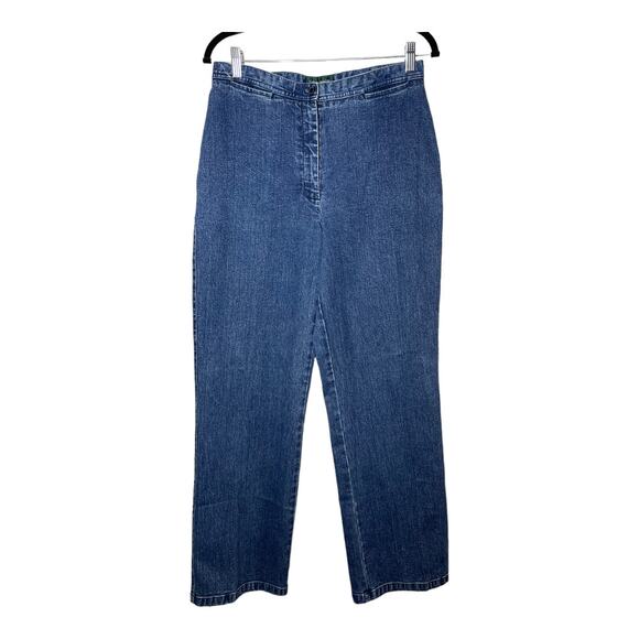 LRL Lauren Ralph Lauren Jeans Co. Vintage High Waisted Wide Leg 10 - Picture 1 of 3